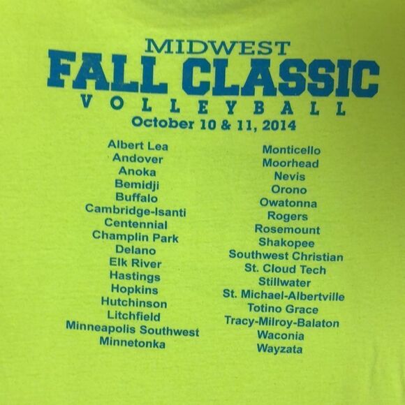 Vintage 2014 Midwest Fall Classic Volleyball Tournament T-Shirt | 2-Sided | L - Picture 6 of 8